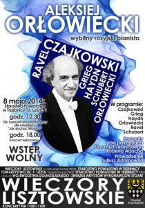 Concerts in Trzebnica were announced by beautiful posters by Rafal Sala